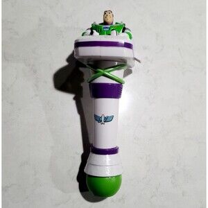 Disney Parks Buzz Lightyear Toy Story Light Up Talking Bubble Wand Blower Works